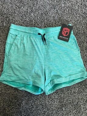 Born Primitive Teal Mint Women's Athletic Shorts with Drawstring